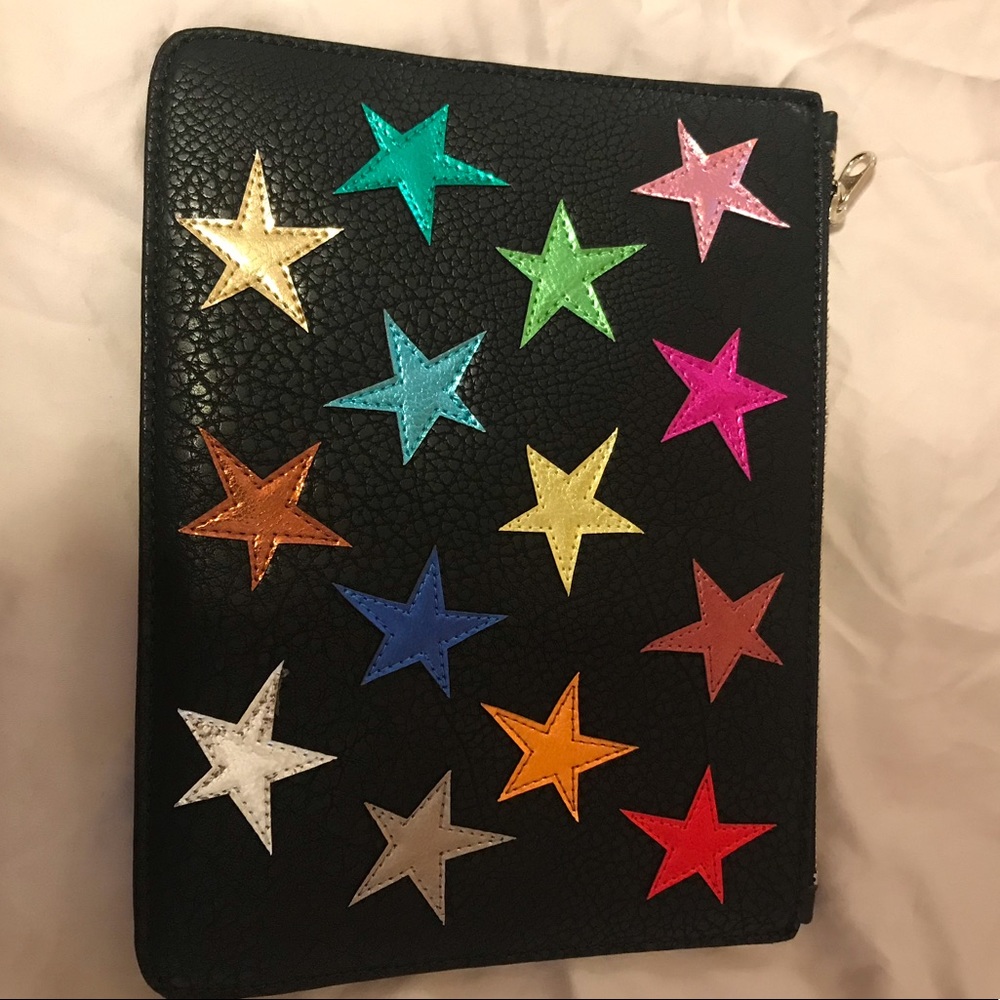 NWOT Poppy Lissiman Ziggy Stardust Clutch - black